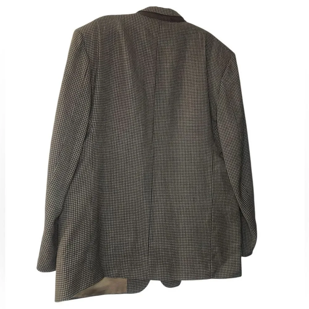 Givenchy Monsieur sport coat blazer jacket 48L tan multicolor Union- made in USA